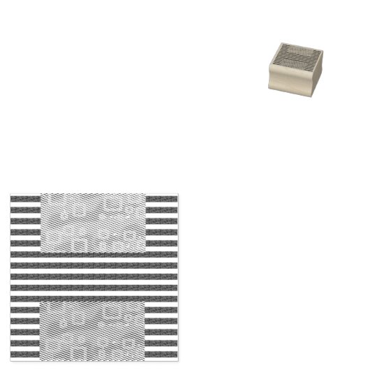 Geometrische koele strepen rubberstempel (Gestempeld)