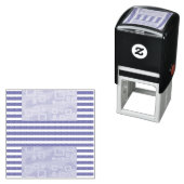 Geometrische koele strepen  zelfinktende stempel (In situ)