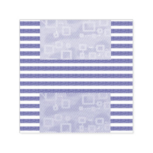 Geometrische koele strepen  zelfinktende stempel