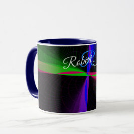 Geometrische koffiemok met viervoudige golf mok