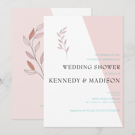 Geometrische koraal Nieuwe opmerkelijke EPIC-begro Kaart (Voorkant / Achterkant)