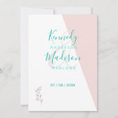 Geometrische Koraal Opmerkelijk Budget Kaart (Voorkant)