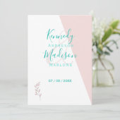 Geometrische Koraal Opmerkelijk Budget Kaart (Staand voorkant)