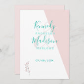 Geometrische Koraal Opmerkelijk Budget Kaart (Voorkant / Achterkant)