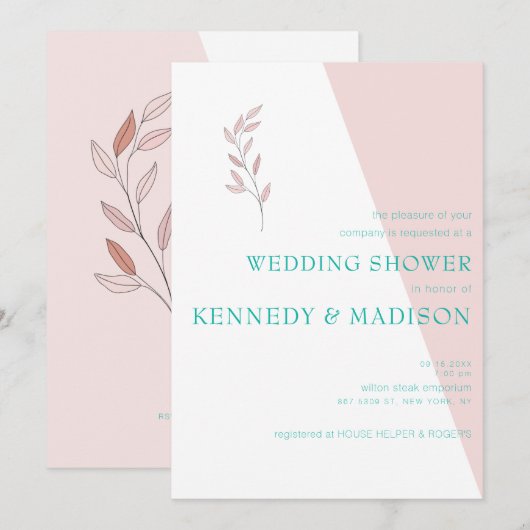 Geometrische koraalbegroting opmerkelijk kaart (Voorkant / Achterkant)