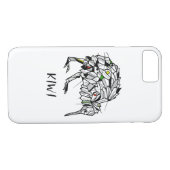 Geometrische Koru kiwi Case-Mate iPhone Case (Achterkant (Horizontaal))