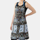 Geometrische krab-geïnspireerd patroonpatroon Scho Schort (Insitu)