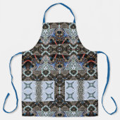 Geometrische krab-geïnspireerd patroonpatroon Scho Schort (Voorkant)