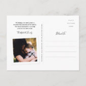 Geometrische krans vakantie begroeting foto terug uitnodiging briefkaart (Achterkant)