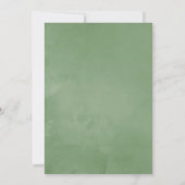 Geometrische Kristal Groene Doop Kaart (Achterkant)