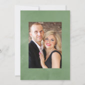 Geometrische Kristal Groenery Tuin Trouwfoto Save The Date (Achterkant)