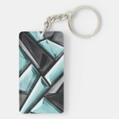 Geometrische Kristal Ontwerp Sleutelhanger (achterkant)