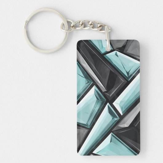 Geometrische Kristal Ontwerp Sleutelhanger (Voorkant)