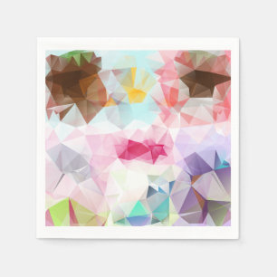 Geometrische kristallen papier servetten