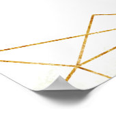 Geometrische kristalverbinding in liefhebbend gehe poster (Hoek)