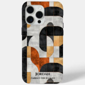 Geometrische krommen en texturen, moderne Sophisti Case-Mate iPhone Case (Achterkant)