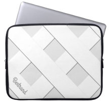 Geometrische kruisende pastel witte lijnen met naa