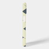 Geometrische kruisende pastelgele lijnen met naam Case-Mate iPhone case (Achterkant / Rechts)