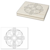 Geometrische kruisillustratie patroon art stempel (Gestempeld)