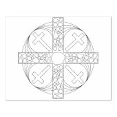 Geometrische kruisillustratie patroon art stempel (Afrduk)