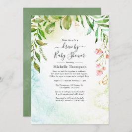 Geometrische krystal Greenery drive van de douwer Kaart