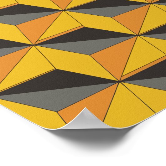 Geometrische kubussen ontwerp poster (Hoek)