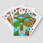 Geometrische kubussen Spelspellen Pokerkaarten (Achterkant)