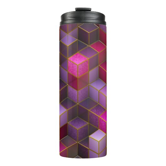 Geometrische kubussen thermosbeker (Voorkant)