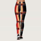 geometrische kunst abstract naadloos leggings (Achterkant)