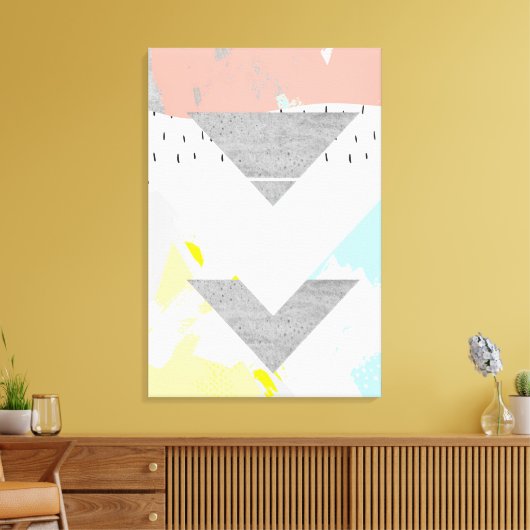 Geometrische kunst afdrukken (Insitu (Woonkamer))