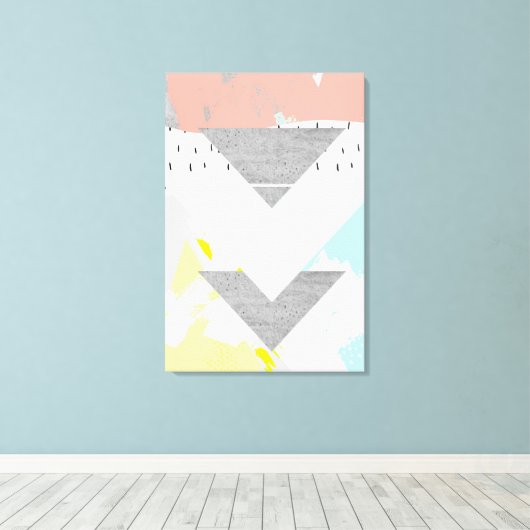 Geometrische kunst afdrukken (Insitu (Houten vloer))