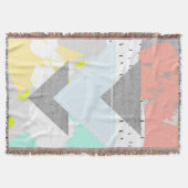 Geometrische kunst afdrukken deken (Voorkant)
