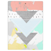 Geometrische kunst afdrukken klembord (Achterkant)