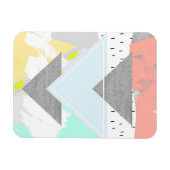 Geometrische kunst afdrukken magneet (Horizontaal)