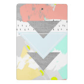 Geometrische kunst afdrukken mini klembord (Achterkant)