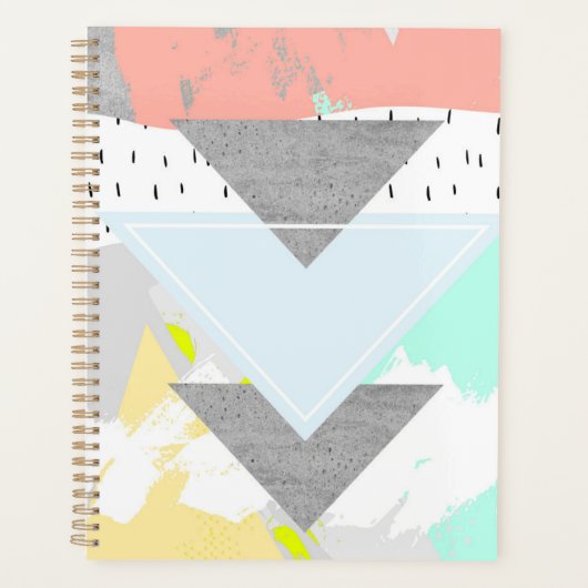 Geometrische kunst afdrukken planner (Voorkant)