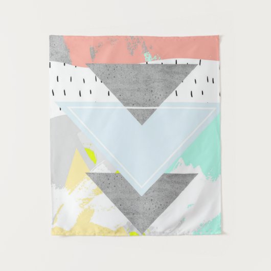 Geometrische kunst afdrukken wandkleed (Voorkant)