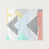 Geometrische kunst afdrukken wandkleed (Voorkant (horizontaal))