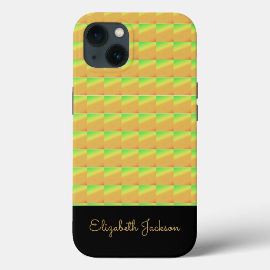 Geometrische kunst, Afrikaanse tropische zonsonder Case-Mate iPhone Case (Achterkant)