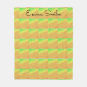 Geometrische kunst, Afrikaanse tropische zonsonder Fleece Deken (Voorkant)