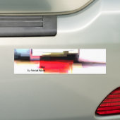 Geometrische kunst "Blink" Bumpersticker (Op auto)
