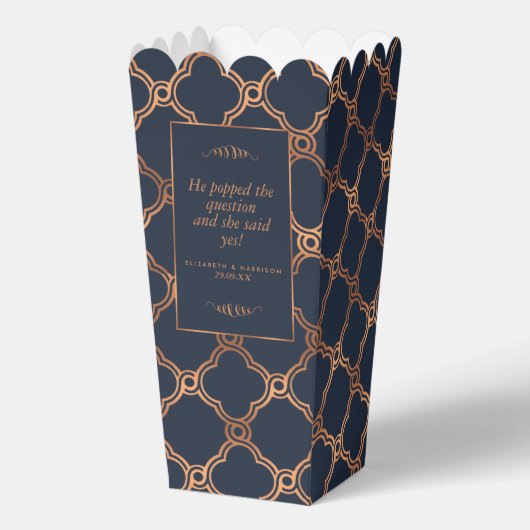  Geometrische Kunst Deco Gatsby Wedding Bedankdoosjes (Voorkant)