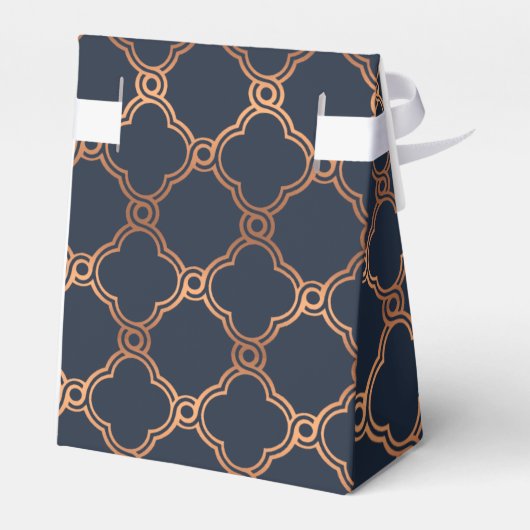  Geometrische Kunst Deco Gatsby Wedding Bedankdoosjes (Achterkant)