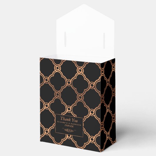  Geometrische Kunst Deco Gatsby Wedding Bedankdoosjes (Geopend)