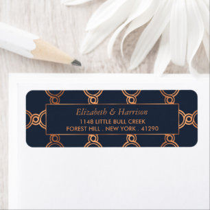 Geometrische Kunst Deco Gatsby Wedding Etiket