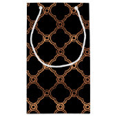 Geometrische Kunst Deco Gatsby Wedding Favor Klein Cadeauzakje (Achterkant)