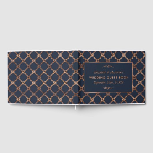  Geometrische Kunst Deco Gatsby Wedding Gastenboek (Volledig)