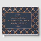  Geometrische Kunst Deco Gatsby Wedding Gastenboek (Voorkant)