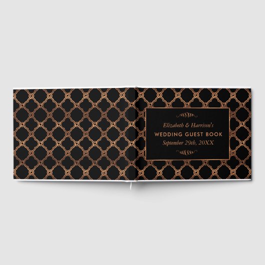  Geometrische Kunst Deco Gatsby Wedding Gastenboek (Volledig)