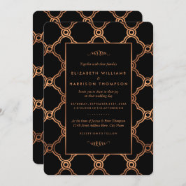  Geometrische Kunst Deco Gatsby Wedding Kaart